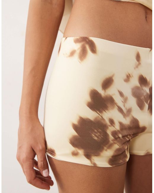 ASOS Natural Printed Shorts