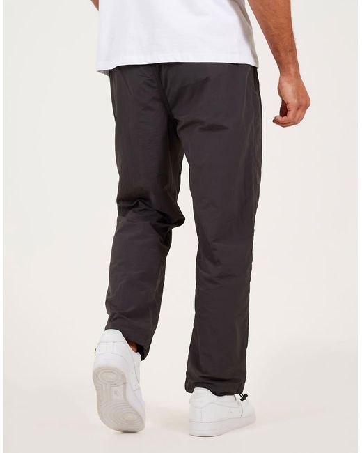 Brave Soul Gray Taslan Loose Fit Cuffed Cargo Trousers for men