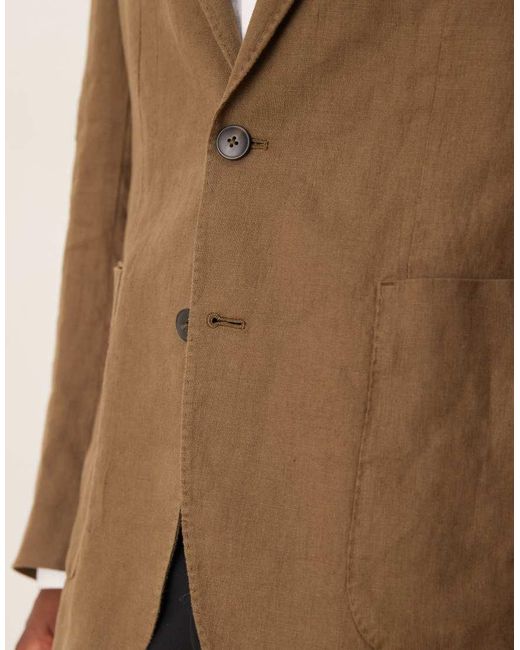 Blazer di Mango in Natural da Uomo