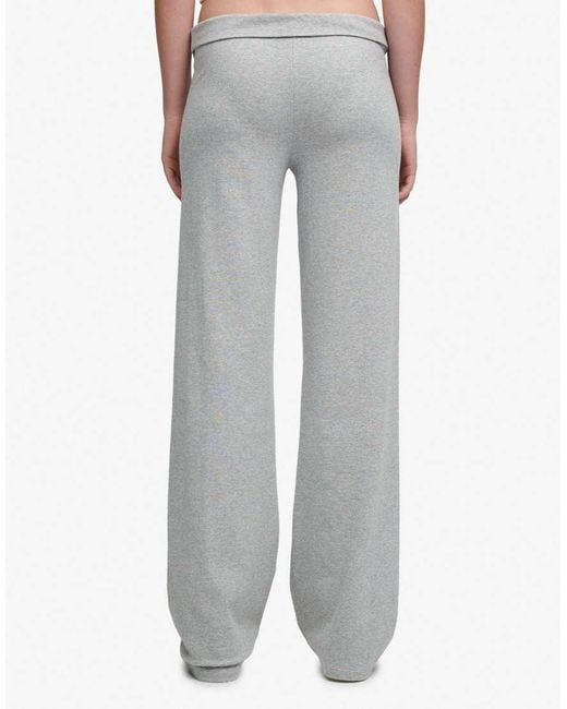 Superdry White Athletic Essentials Fold Over Joggers