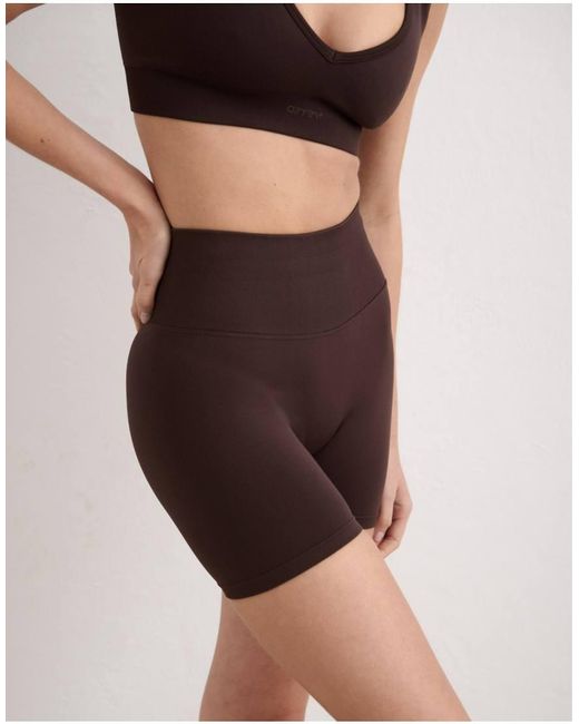 Aim'n Brown Chocolate Shape Seamless Hotpants