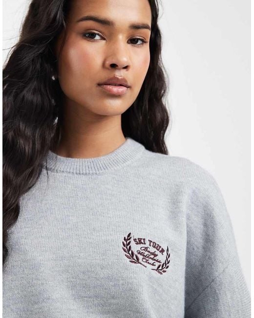 Cotton On Gray Slouchy Knit Sweater