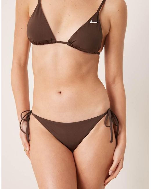 Nike Natural Nike Essential String Bikini Bottom