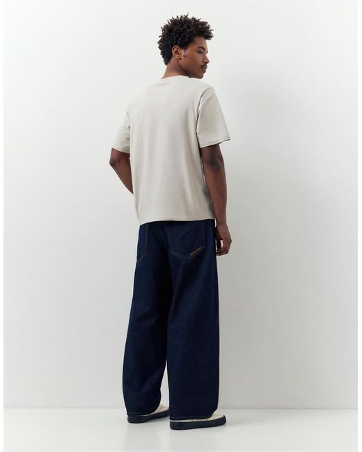 Pull&Bear Blue 2-pack Of Basic T-shirts for men