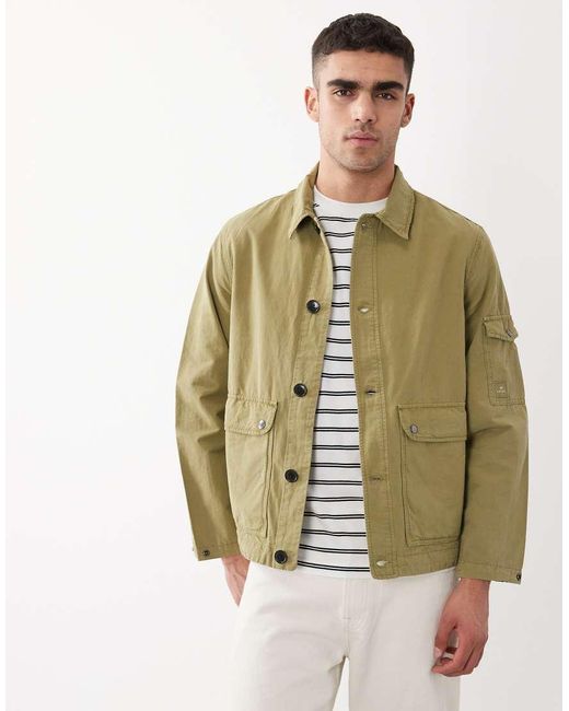 Paul Smith Natural Lightweight Cotton Linen Mix Jacket for men