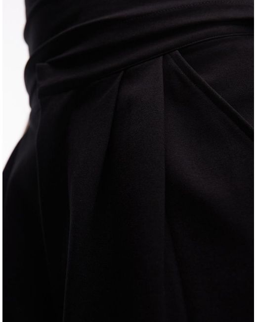 ASOS Black Co-Ord Tailored Ponte Banana Leg Trousers