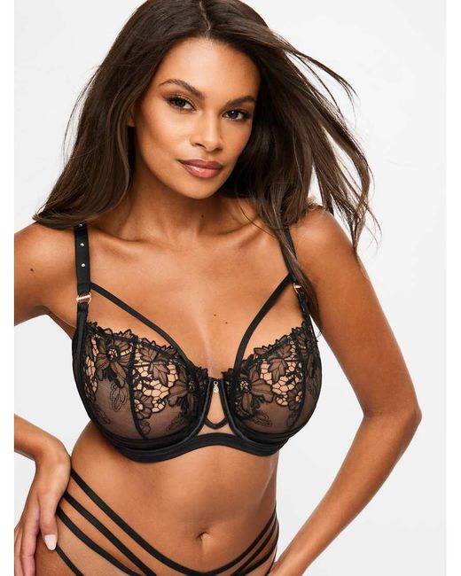 Ann Summers Brown Untold Desire Fuller Bust Non Padded Plunge Bra