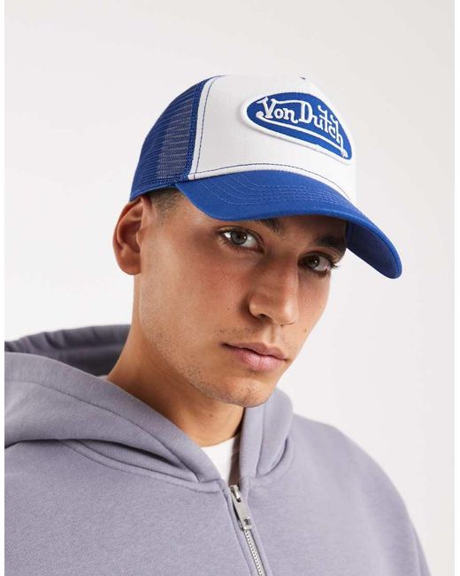 Von Dutch Blue Staple Trucker Cap for men