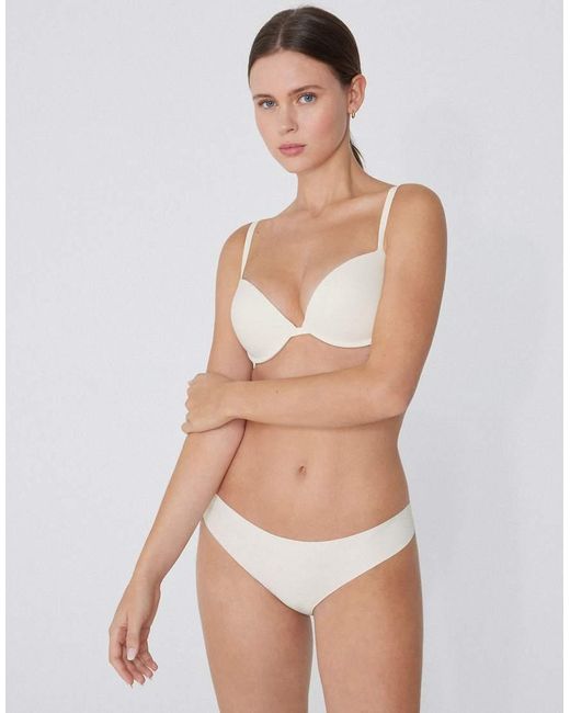 Tezenis White Moscow Microfibre Push-Up Bra