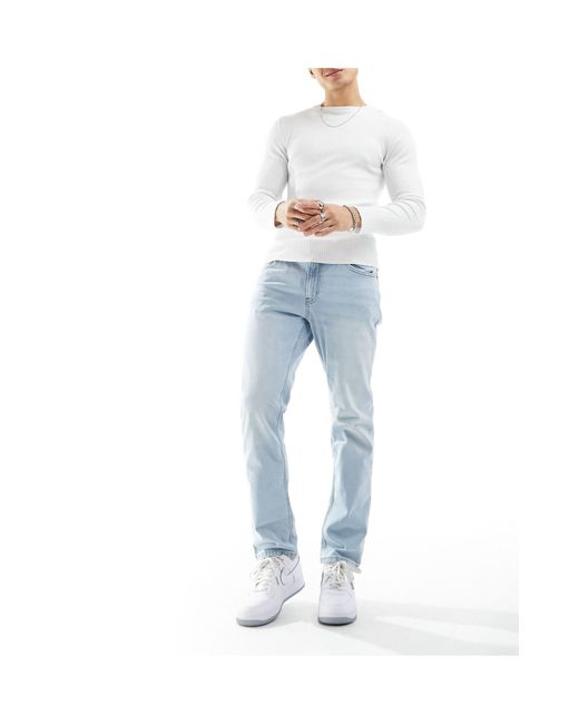 Cotton on - jeans slim fit lavaggio candeggiato vintage di Cotton On in Blue da Uomo