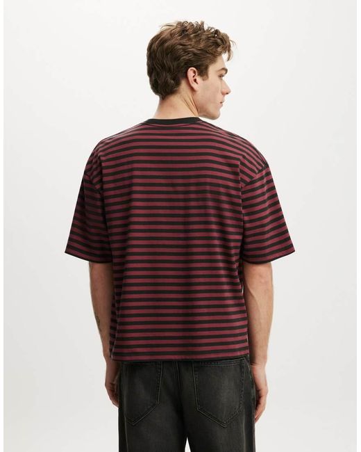 Cotton On Red Cropped Fit T-Shirt for men