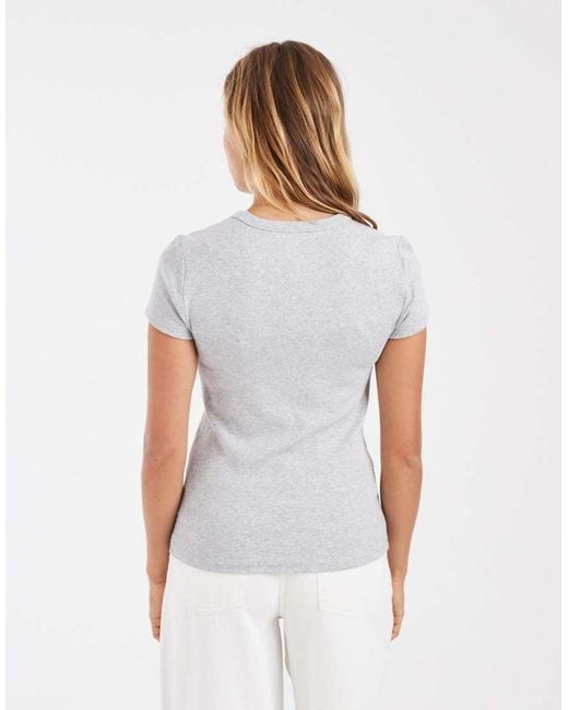 Gap Brown Cotton Crew T-Shirt