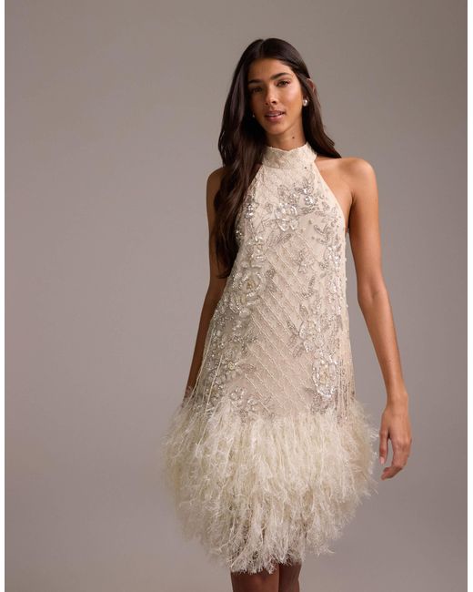 Robe ASOS en coloris Natural