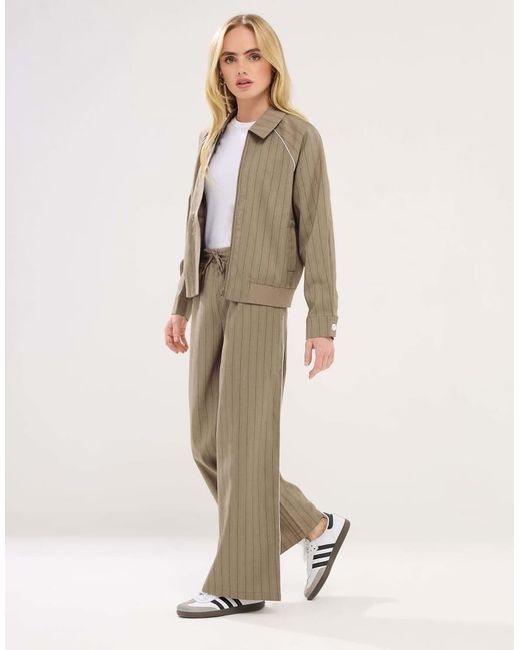 PixieGirl Natural Petite Stripe Tailored Jacket
