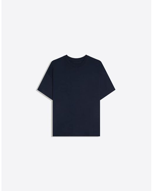 Bershka Blue Oversize Short Sleeve T-shirt