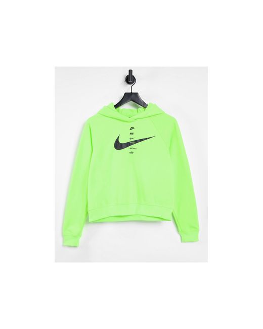Sudadera con capucha verde con logo Nike de Tejido sintético de color Verde  | Lyst