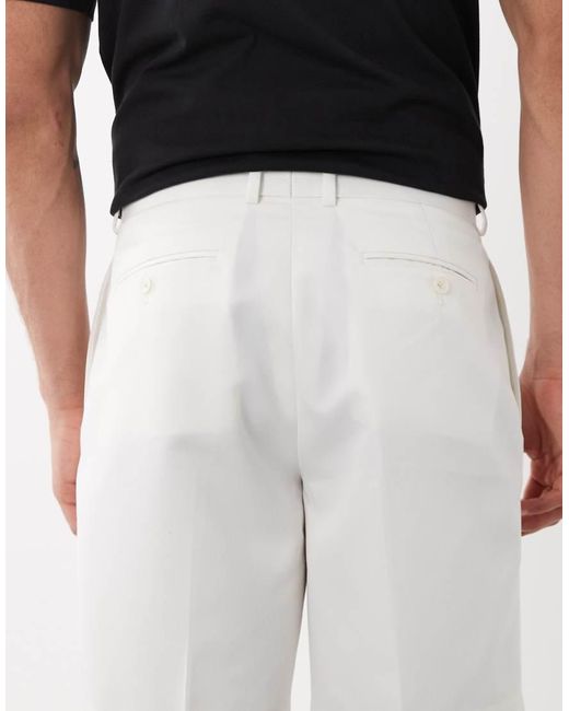 ASOS White Tailored Regular Shorts for men
