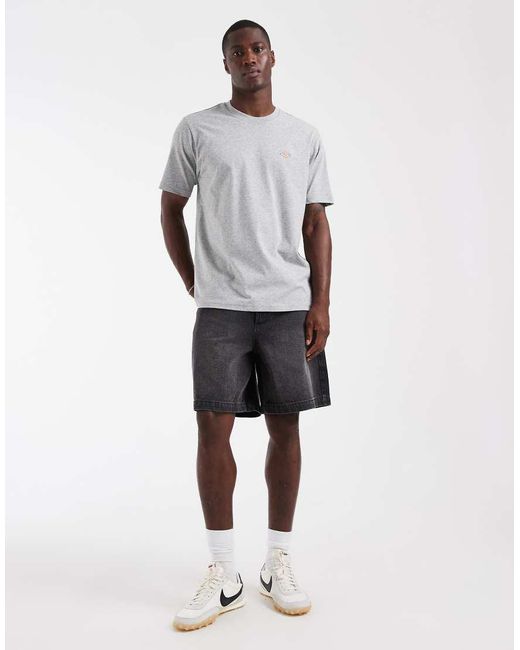 Dickies Gray Mapleton Small Logo T-shirt for men