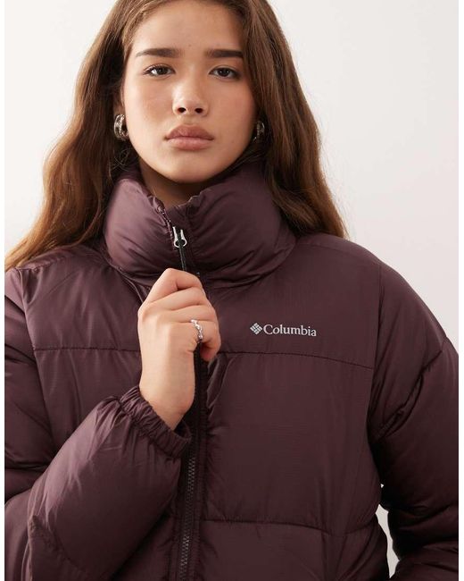 Columbia Brown Puffect Ii Full Zip Puffer Coat