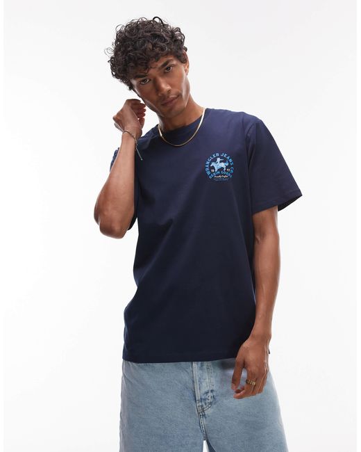 Wrangler – t-shirt in Blue für Herren