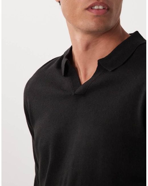 Brave Soul Black 3 Pack Long Sleeve Trophy Neck Polo Shirt for men