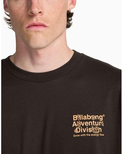 Billabong Black Grow Long Sleeve T-Shirt for men