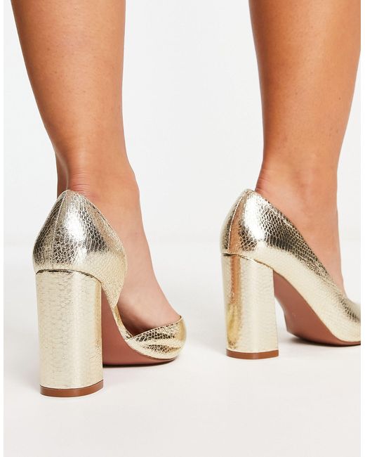 ASOS Natural Wide fit – winston – d'orsay-high heels
