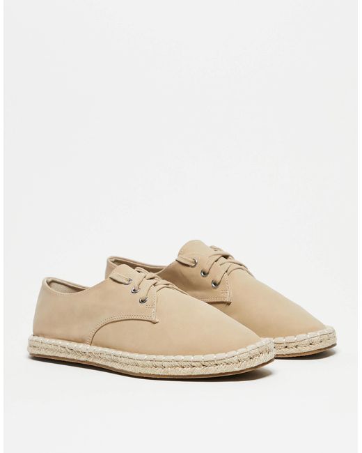 ASOS – geschnürte espadrilles in Brown für Herren