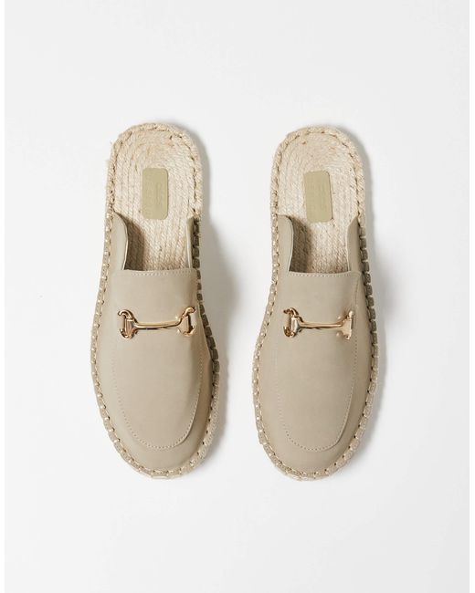 ASOS Natural Mule Loafer Espadrilles for men