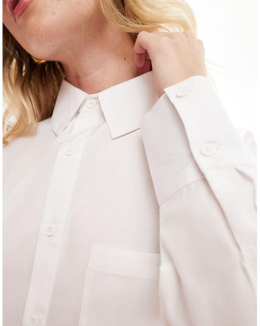 Delilah - chemise Threadbare en coloris White