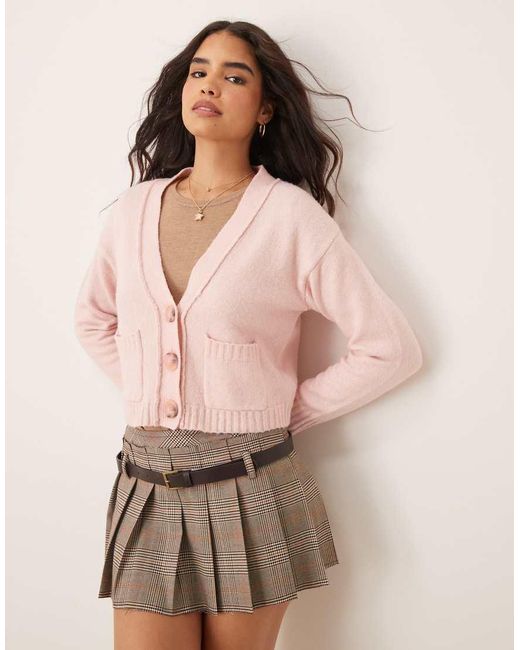 Miss Selfridge Vest Met Rechte Pasvorm En Siernaden in het Pink