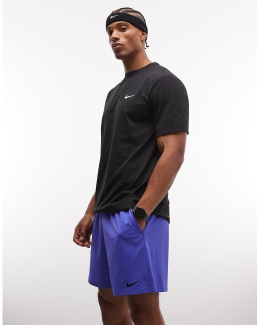 Nike Blue Dri-fit Flex 7 Inch Shorts for men