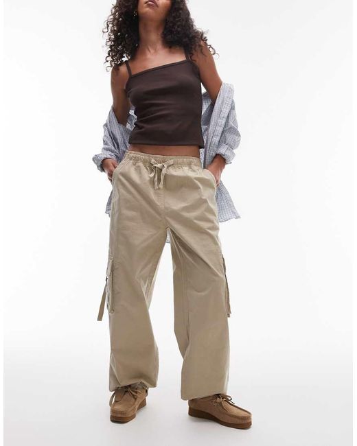 Tommy Hilfiger Natural Loose Cargo Trousers