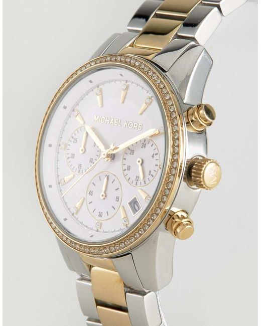 MICHAEL Michael Kors Metallic Mk5615 Silver Mini Parket Watch