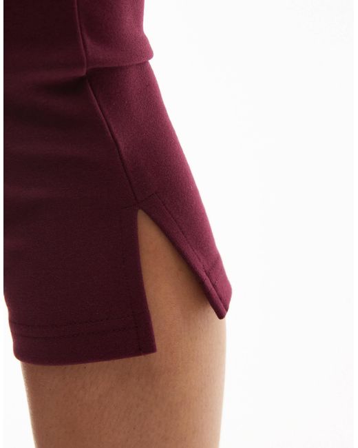 ASOS Red Premium Ponte Capri Pant