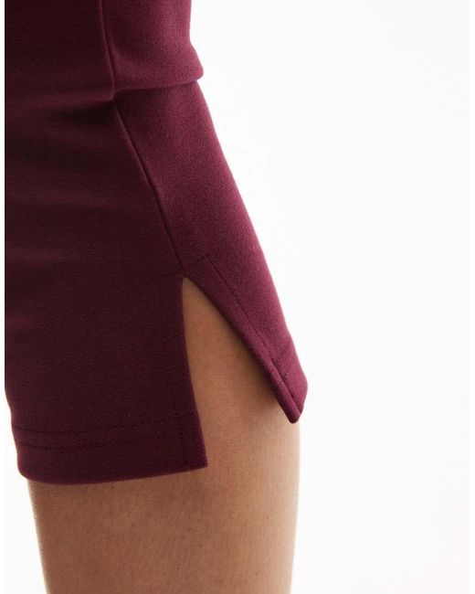 ASOS Red Premium Ponte Capri Pant
