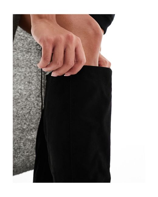 Capri - stivali al ginocchio neri con plateau di ASOS in Black
