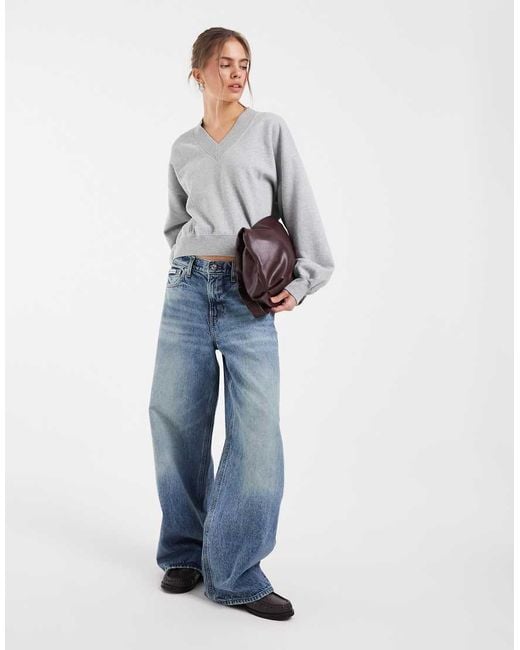 Levi's Gray Vintage V-Neck Sweatshirt