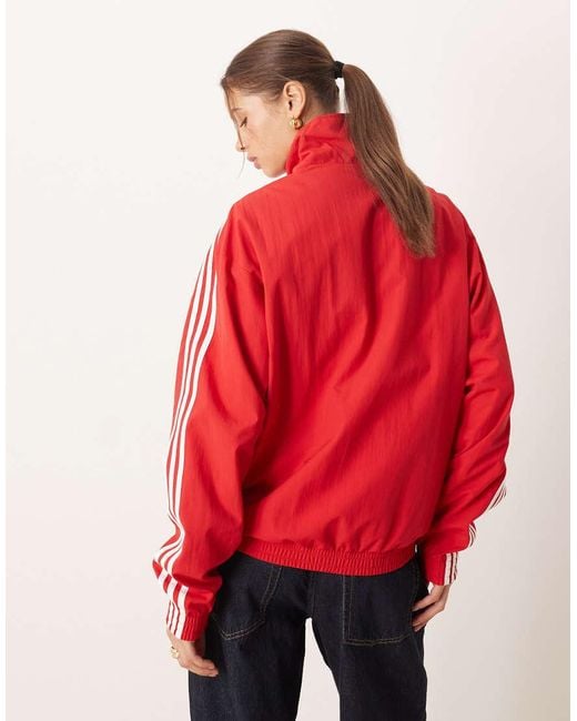 Adidas Originals Red Firebird Woven Track Top for men