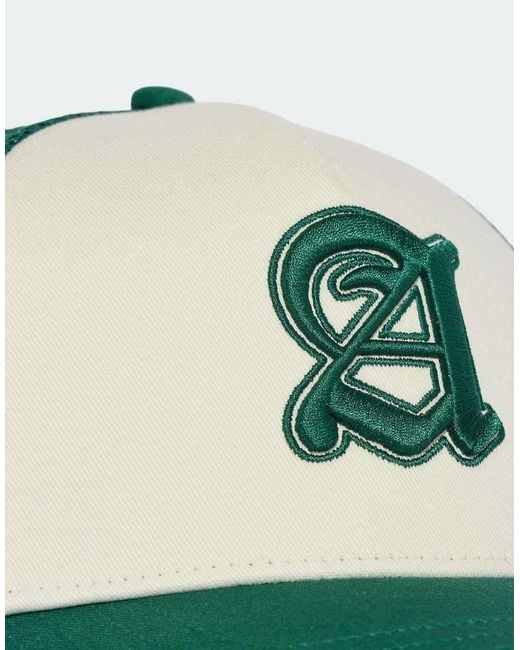 Adidas Originals Green Stadium Graphic Trucker Cap