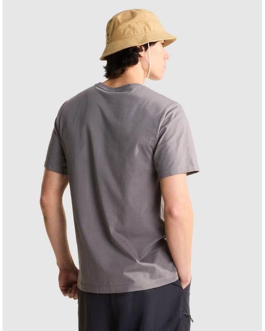 The North Face Gray Evolution Simple Dome Regular Short Sl for men