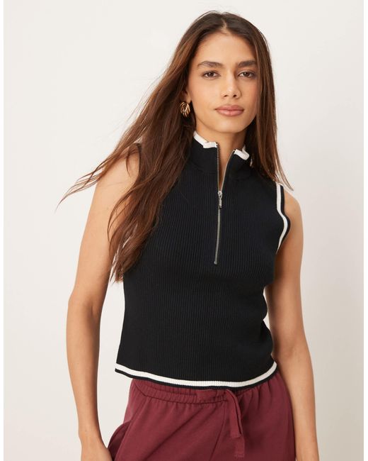 Abercrombie & Fitch Black – strick-trägertop