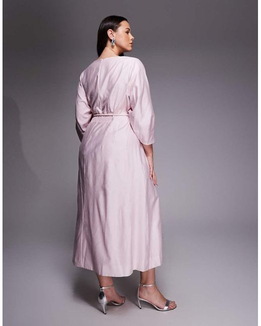 Forever New Purple Seam Detail Midi Dress