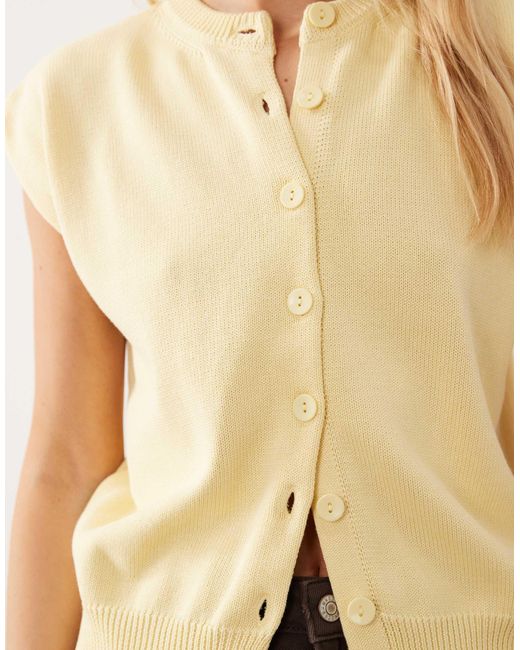 ASOS Natural Button Through Relaxed Tank