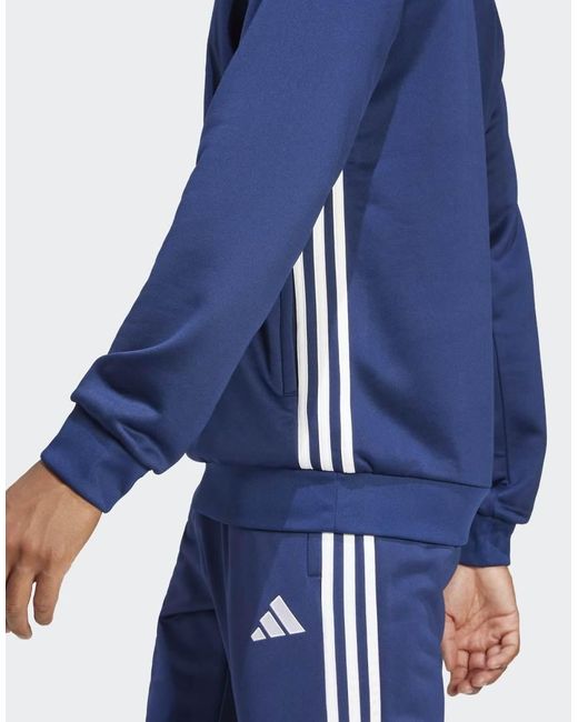 Adidas Originals Blue Adidas Football Tiro 25 Essentials Sweat Hoodie for men