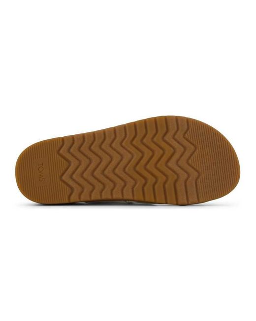 TOMS White Marin Textile Natural Standard Sandals