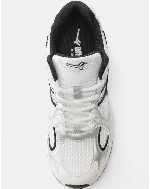Pull&Bear White – mehrteilige sneaker