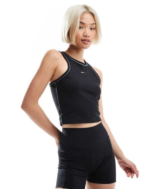 nike vest crop top