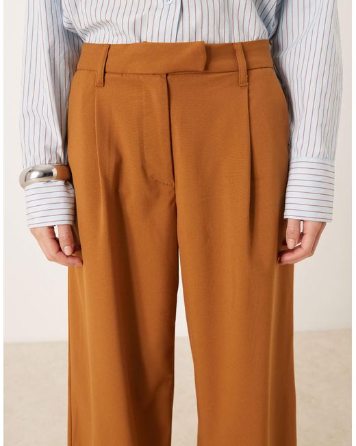 ASOS White Tailored Low Rise Wide Leg Trousers