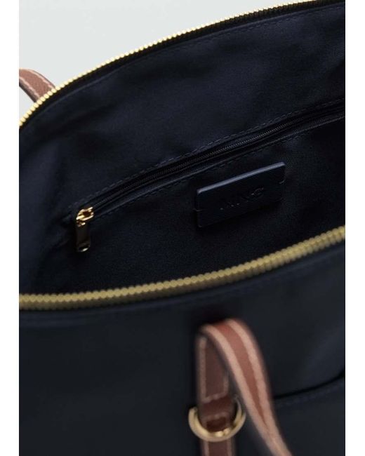 Borsa Shopping Classica di Mango in Blue